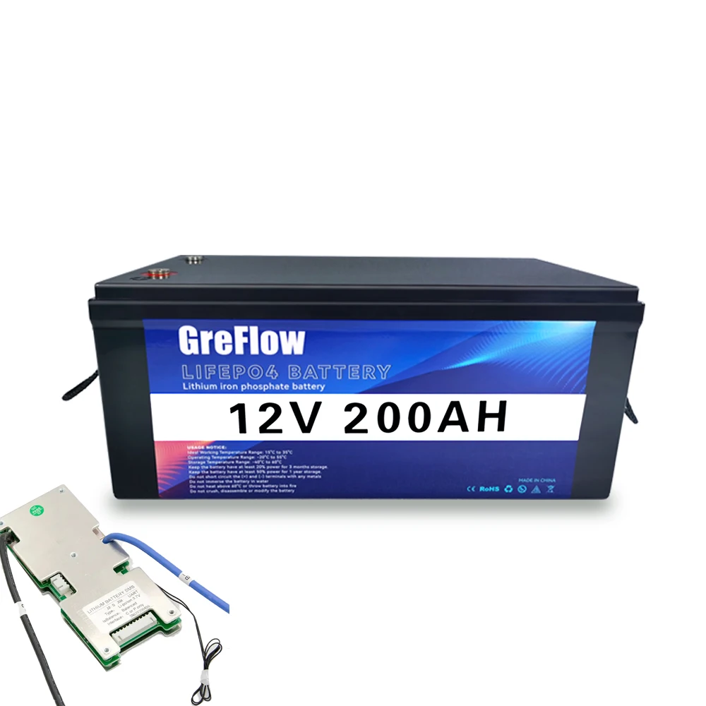 Smart Solar Battery Lithium Ion 12v 24v 200ah 300ah 400ah Rechargeable Lithium Ion Battery Deep Cycle 24v 200Ah