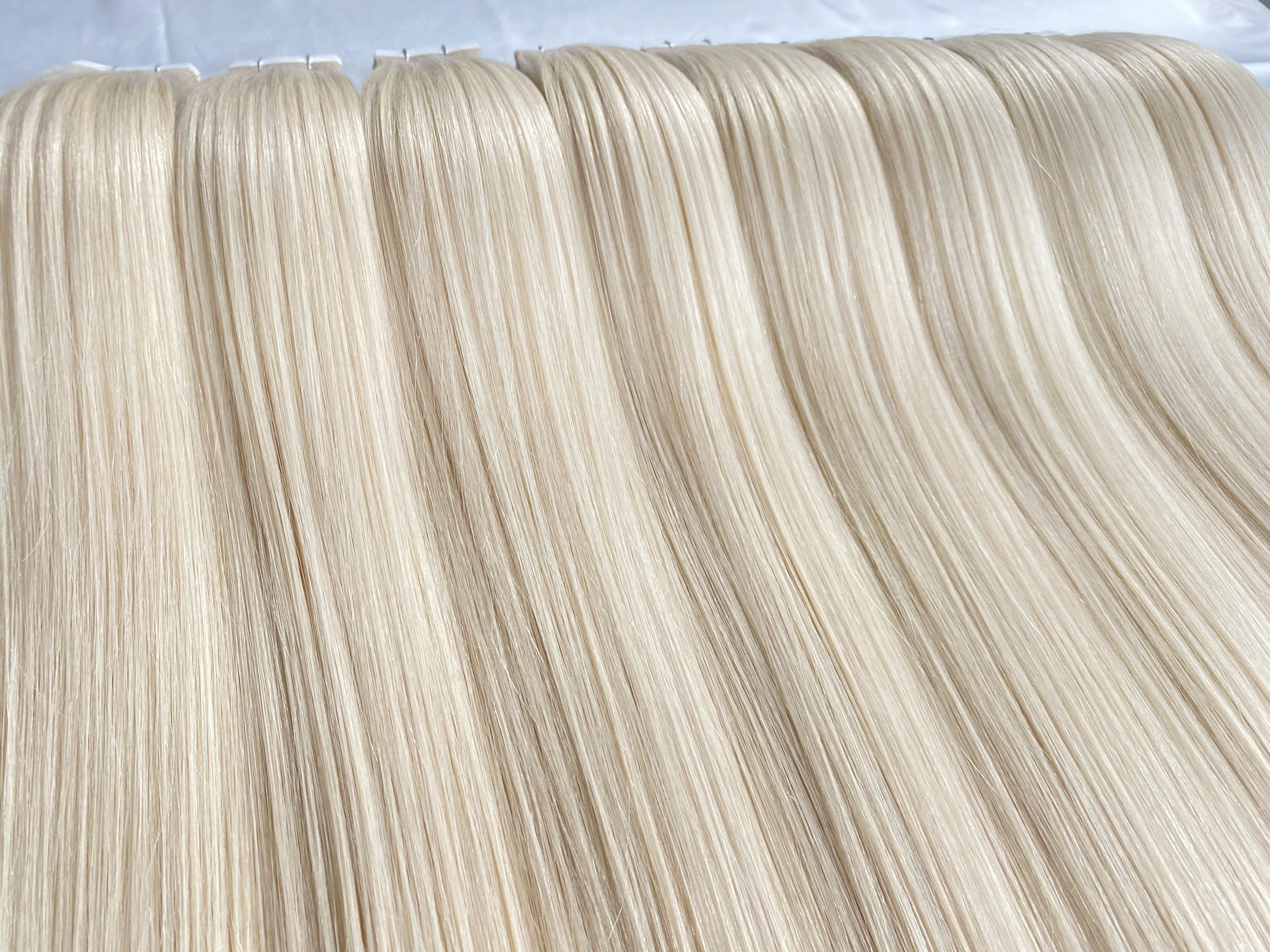 Russian Seamless Injected Tape In Hair Extensions European Remy 100% Human Double Drawn Invisible Tape Hair Extension Turkey