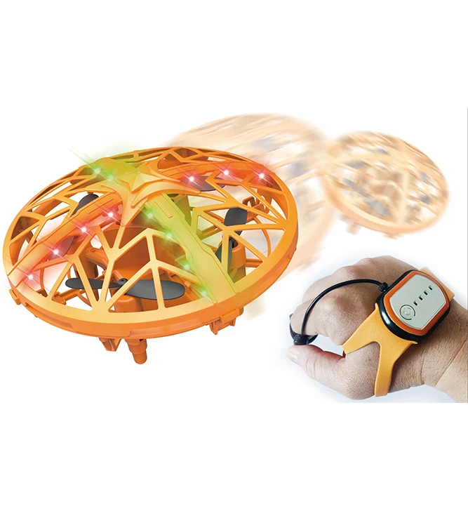 Dwi Dowellin Hand Operated UFO Drone for Kids Hands Free Motion Sensor Mini RC Drones UFO Toy Flying Ball