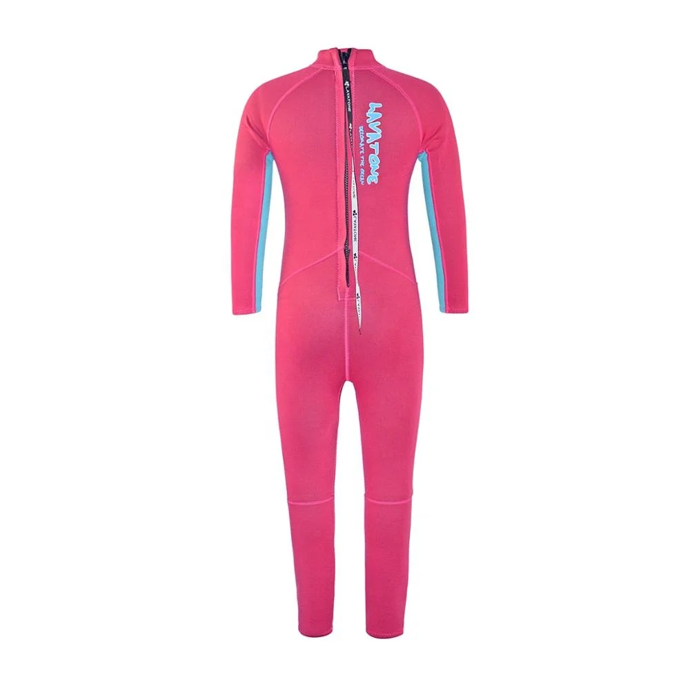 
Layatone 2mm Kids Wetsuit Back zip upf50+ Swimming Diving Surfing Neoprene Baby Wetsuit Long Sleeves Diving Suit 