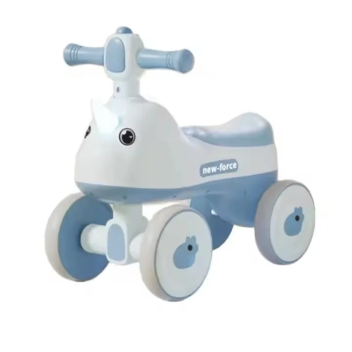 Unicorn-Themed Plastic Baby Car Toy Foot-to-Floor Push & Slide Ride Car for Kids Indoor & Outdoor Use