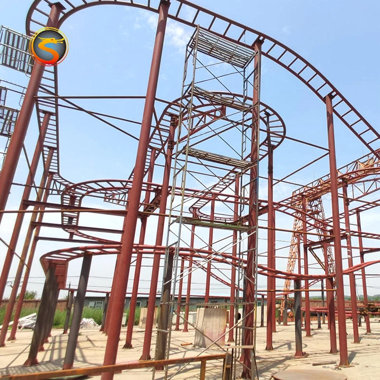 Fairground attractions outdoor kiddie amusement park rides spinning coaster