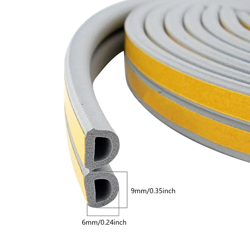 
window door edge trim foam adhesive tape extrude seal rubber weather strip 