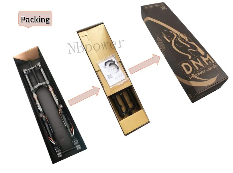 High quality DNM USD-8S bicycle air suspension inverted front fork/electric motorcycle 110x20mm for enduro frame