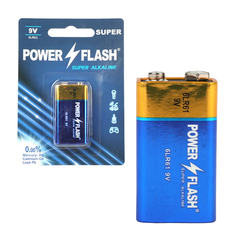 Щелочная батарея для мультиметра Power Flash Premium 6Lr61 9 в