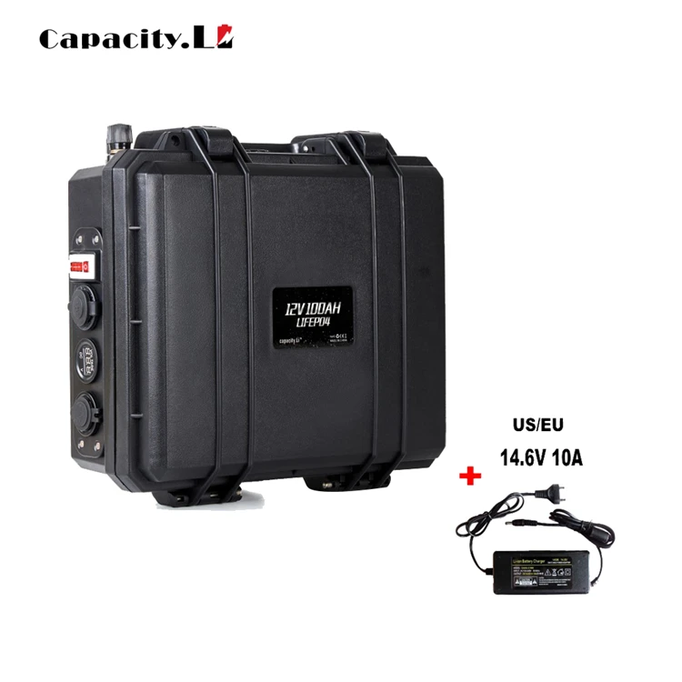 12v 100ah lifepo4 battery pack Rechargeable Batteries 100a Power station with bms for RV Outdoor camping and Inverter