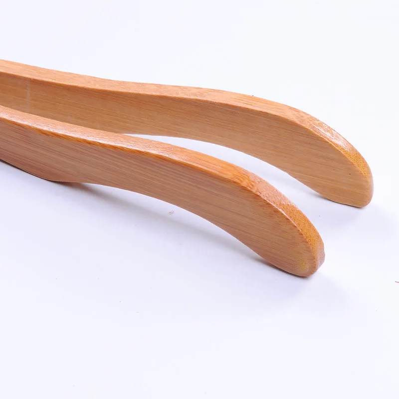 Fancy Wholesale Eco Friendly OEM Kitchen Utensil Natural Reusable Food Toaster Salad Bread Pickle Tea Mini BBQ Bamboo Clip Tongs