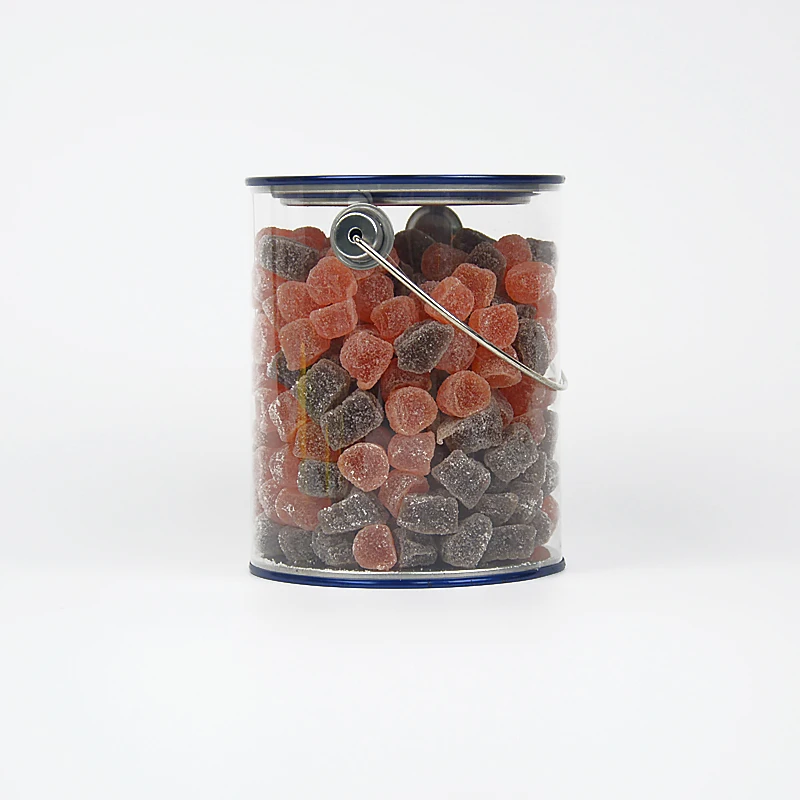 Горячая Распродажа, прозрачная пластиковая трубка с металлической крышкой