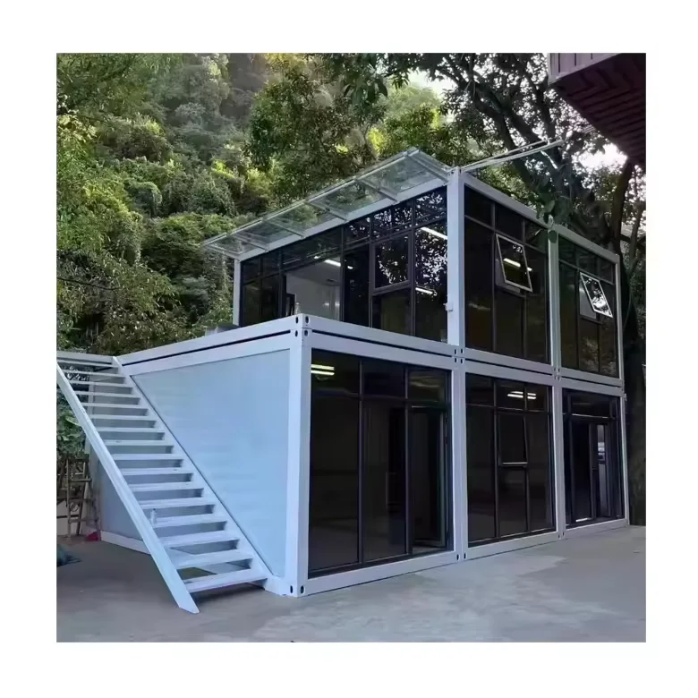 Glass Container House Luxury Flat-Pack Homes Mobile Tiny Modular Transportable Houses Container House