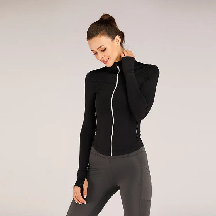 
OEM Women Fashion Running Slim Fit Active Sport Jacket Outwear 