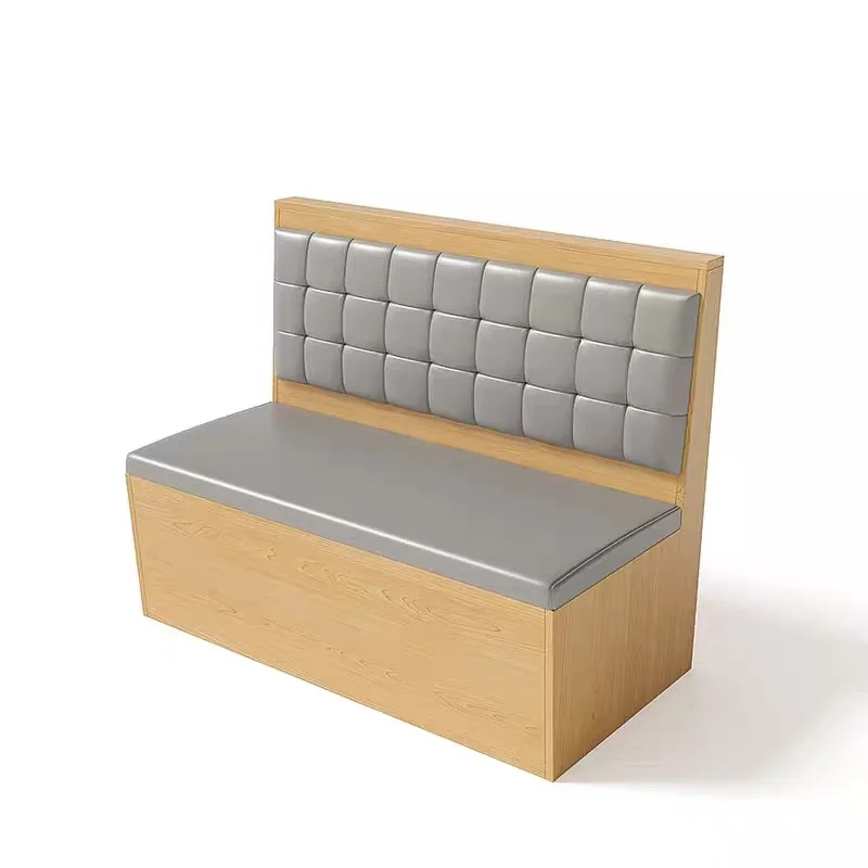 Customized Restaurant Booth Sofa Furniture  Assembleable Upholstery Leather Cafe Banquette Restaurant Booth Seating Chair