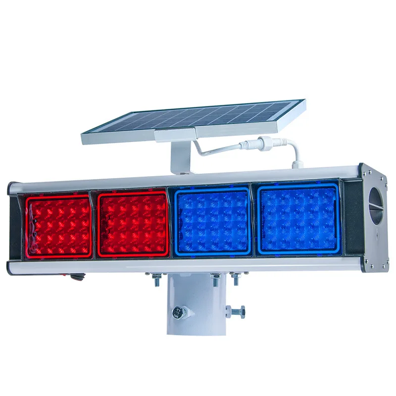 Emergency Traffic Light Solar Single Double Side Led Traffic Signal Warning Light