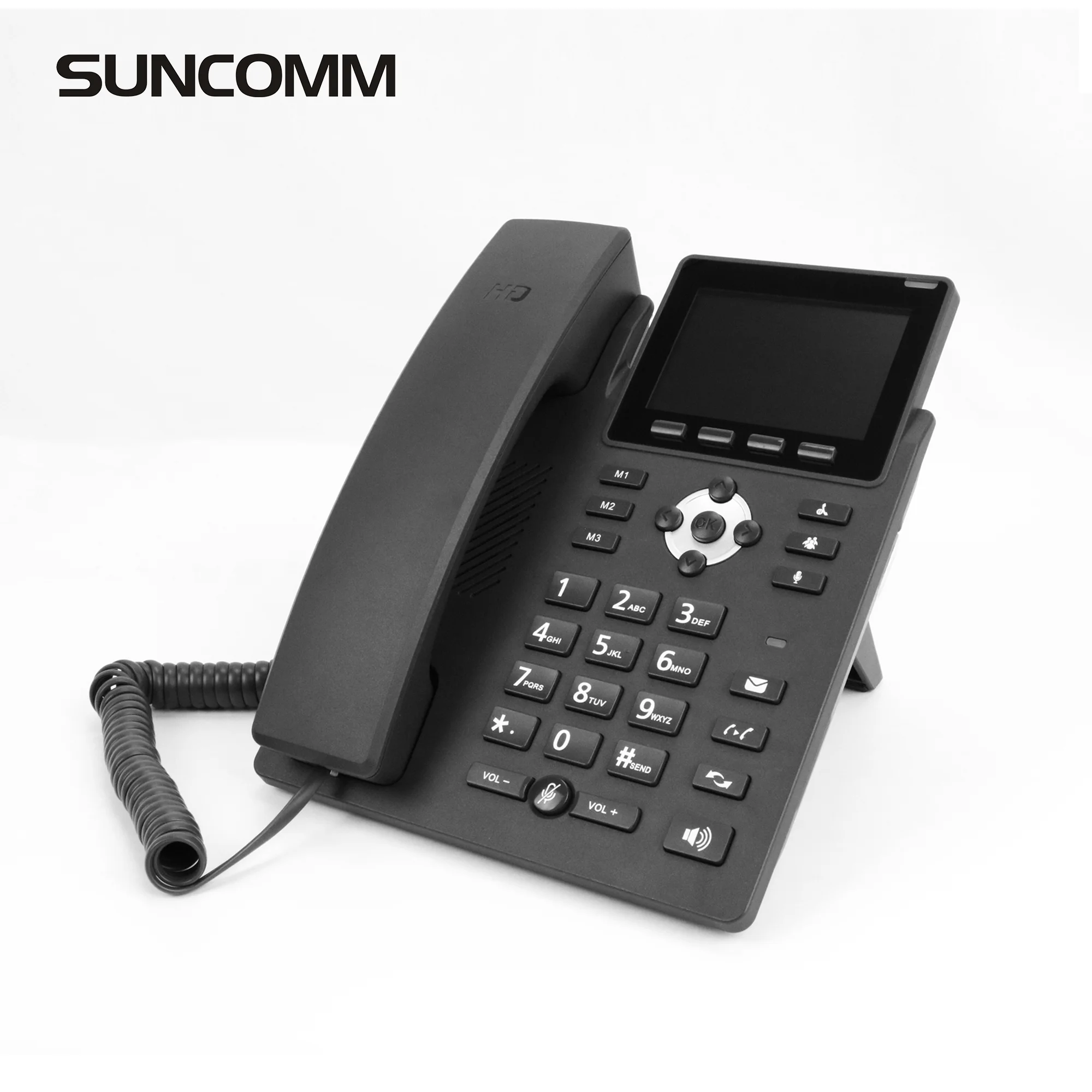 Hot selling Home office VOIP Telephone support POE power Supply WiFi hotspot 2.4G 5.8G Wirele phone 6 sip lines Ip phone