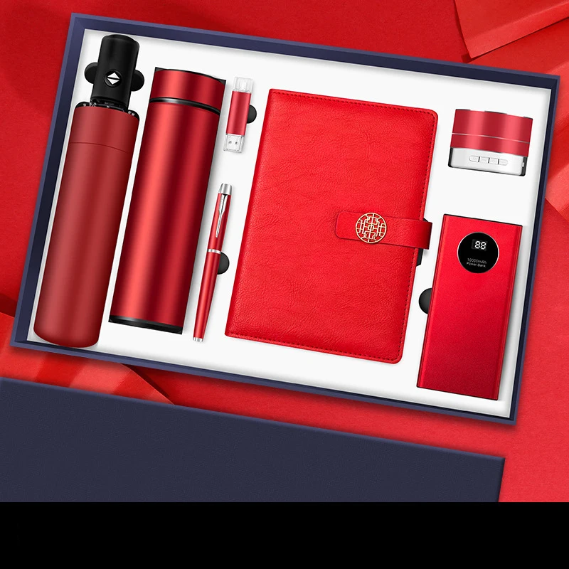 High Quality 7 in 1 Luxury Gift Sets for Business Christmas Occasions Corporate Promotions Bank Insurance Employee Recognition