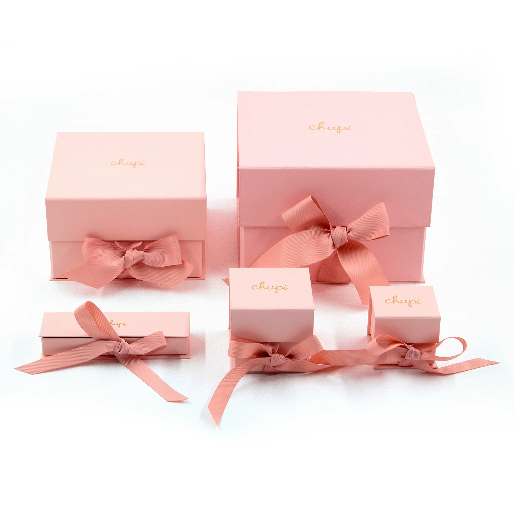 Luxury Girl Pink Magnetic Gift Clothing Packaging Boxes Jewelry Cup Flip Lid Cardboard Paper Custom Logo Ribbon Storage