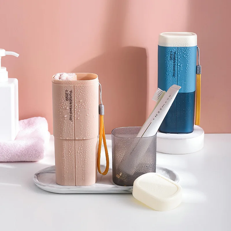 Creative new portable toothbrush retainer holder travel washing suction multi-funtional tooth brush storage boxes case