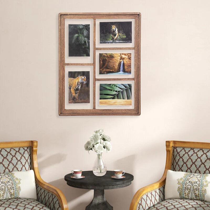 Wood Gallery Perfect Gallery Wall Kit Square Photos With Hanging Template Picture Frame