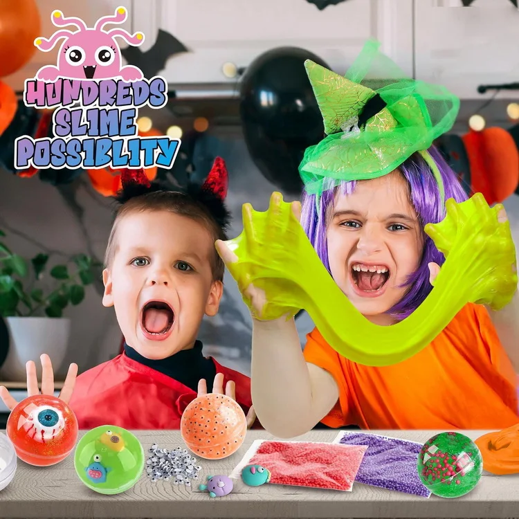 Creative DIY Bubble Glue Beauty Girl Monster Fake Water Crystal Slime Set