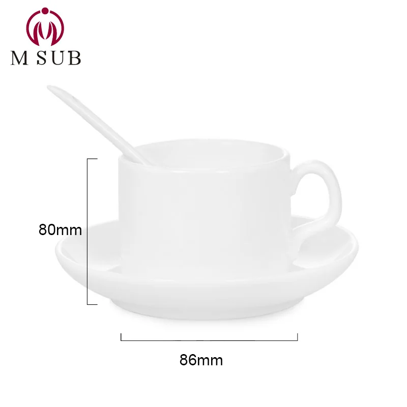 
ceramic custom production small espresso cup 4oz sublimation printing coffee cup set 