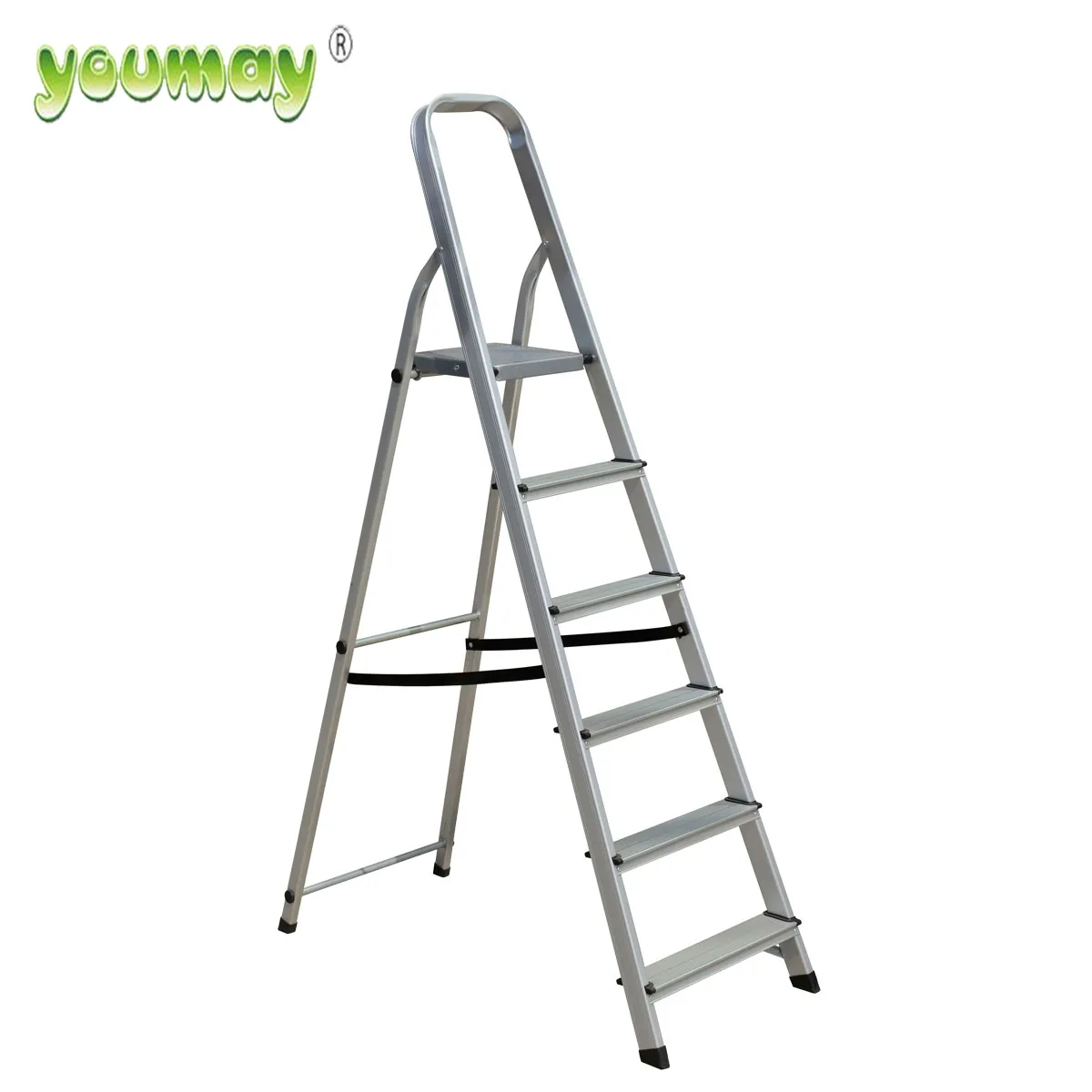 Factory Price  Folding Safety Thickness 1.2mm Aluminum 2/3/4/5/6/7/8 Step Ladder