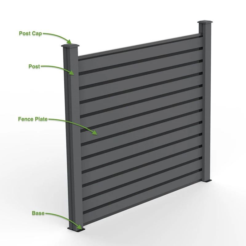 WITOP DECOR Garden Fence Panels Pvc Aluminium Steel Fence Panel