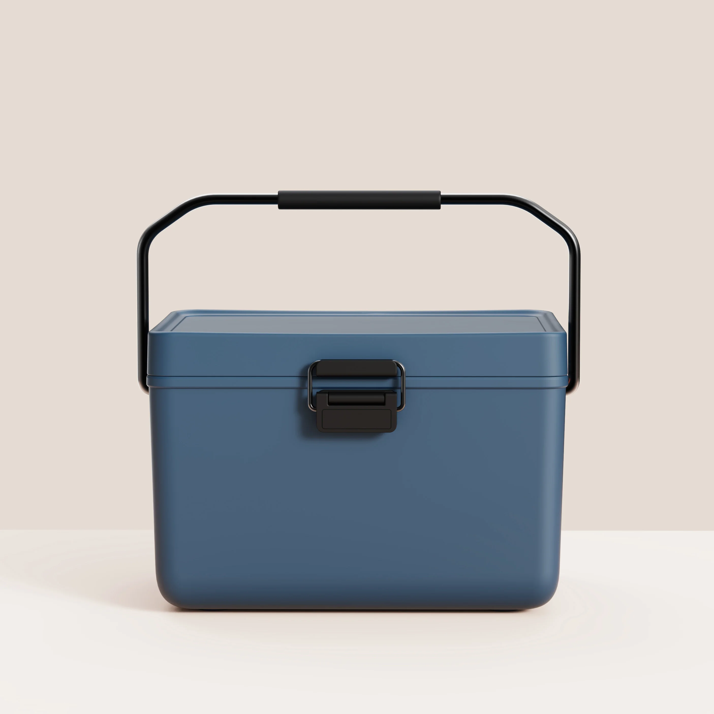 3.8L PU Plastic and Metal Handle Insulated Ice Chest for Camping  Picnic, Travel, and Office Storage Cooler Box