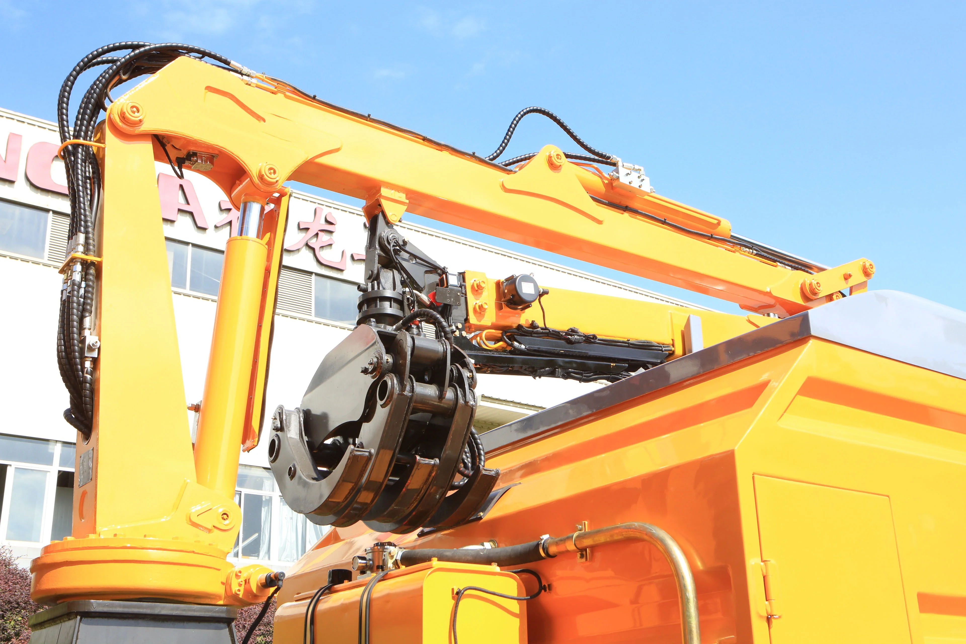 Мусорная машина FULONGMA для измельчения отходов, машина для измельчения отходов, грейфер