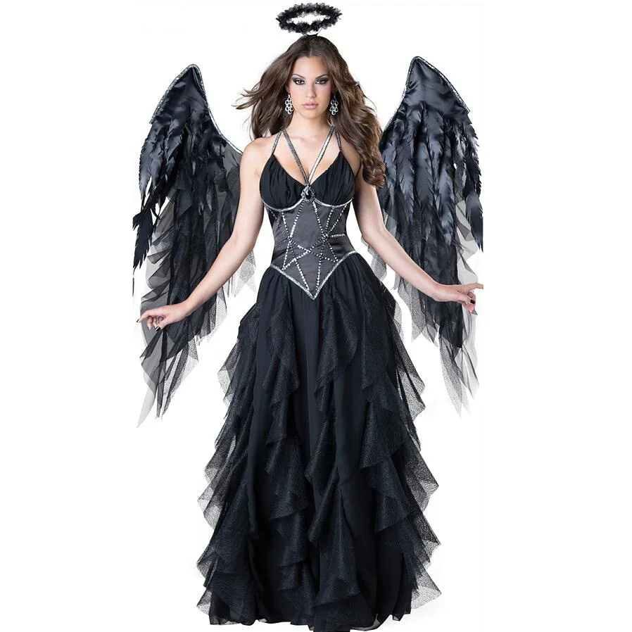 M-XL Unique Design halloween vampire dark angel costume cosplay cosplay ghost festival witch costume