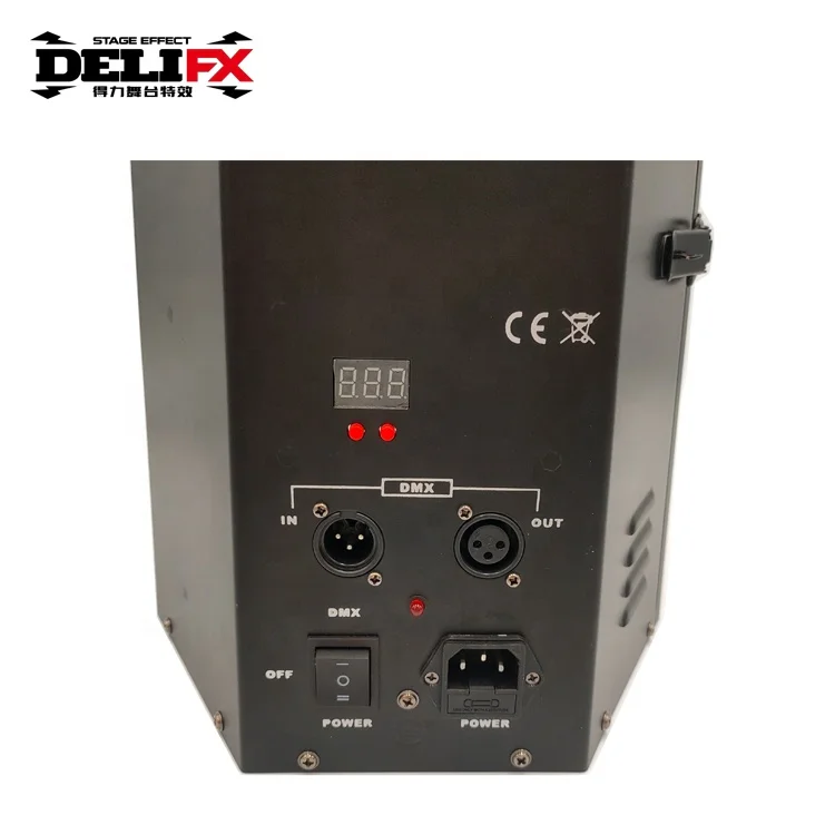 DELIFX Indoor Performance Flame Cutting Machine DMX Colorful Fire Machine with 6 Angles for Disco Bar Club Road Show TV Shooting