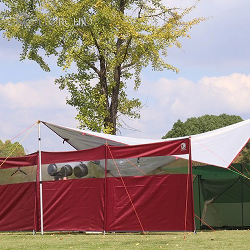 Multifunction sun protection camping windproof PVC window paravent waterproof outdoor wind screen awning canopy