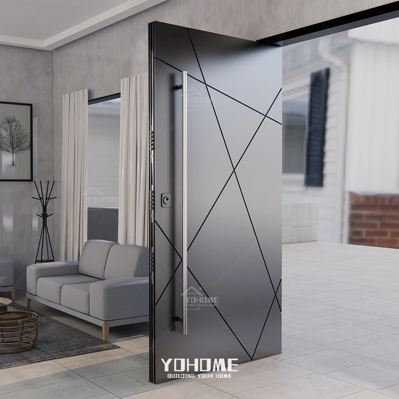 English style high security steel front door extra large entry door external entrance door