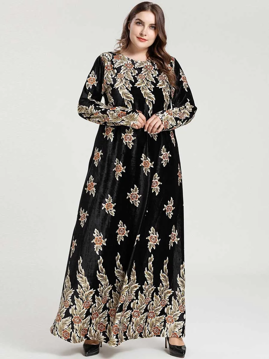 
Turkish Muslim Long Sleeve Maxi Dress Niqab Muslim Islamic Clothing Vestido Kaftan Dress Muslim Abayas From Dubai Women 2020 