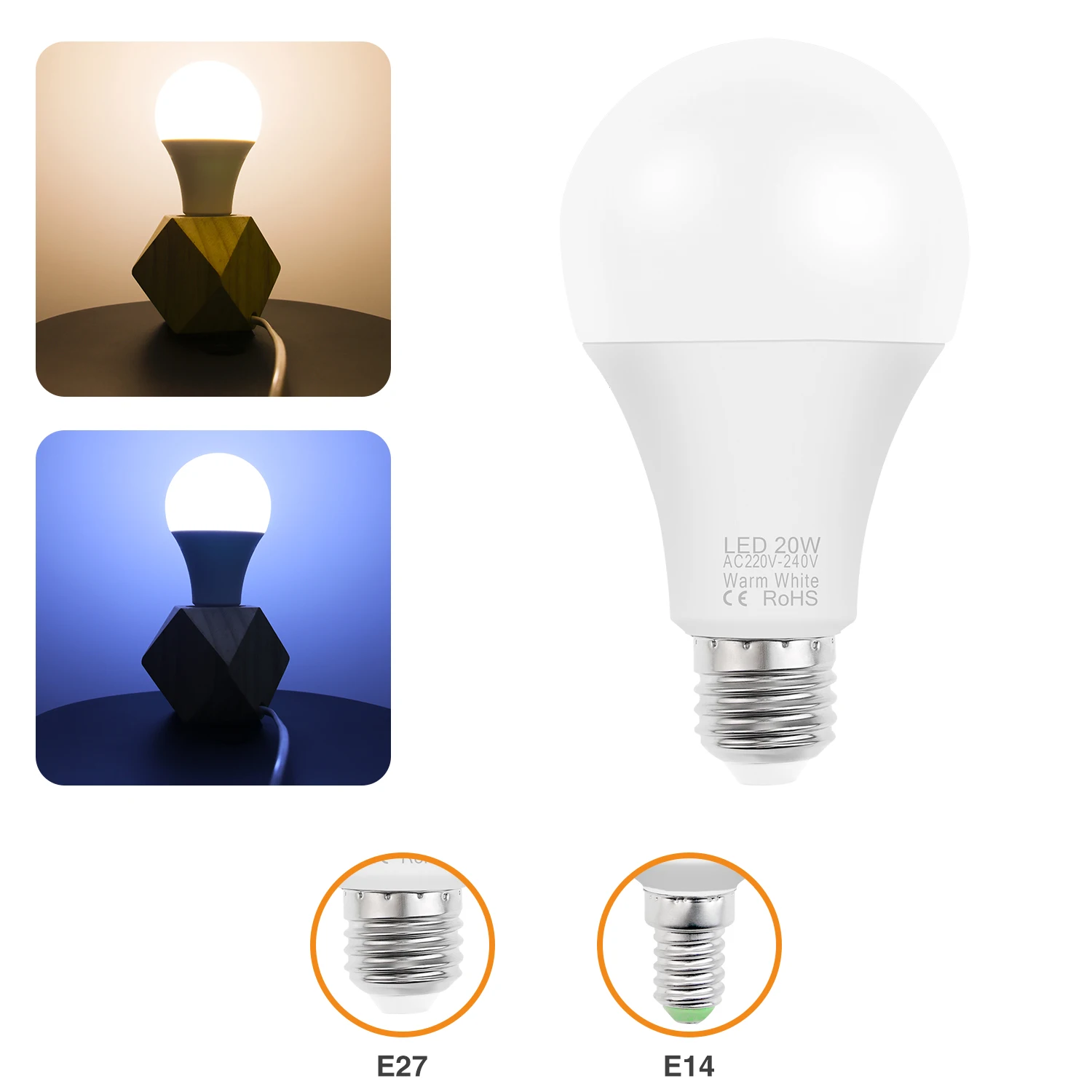 
China Electric Lamparas Led Lamp 220V 3W 6W 9W12W 15W 15W 18W 20W E27/E26/E14 Led Lamp Light Bulb 
