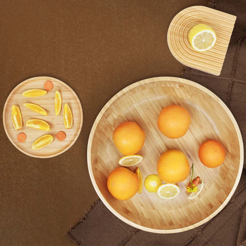 Wholesale 100% Natural Bamboo Salad Bowl Handmade Customized Round Bowl Fruit Salad Bowl for Kitchen