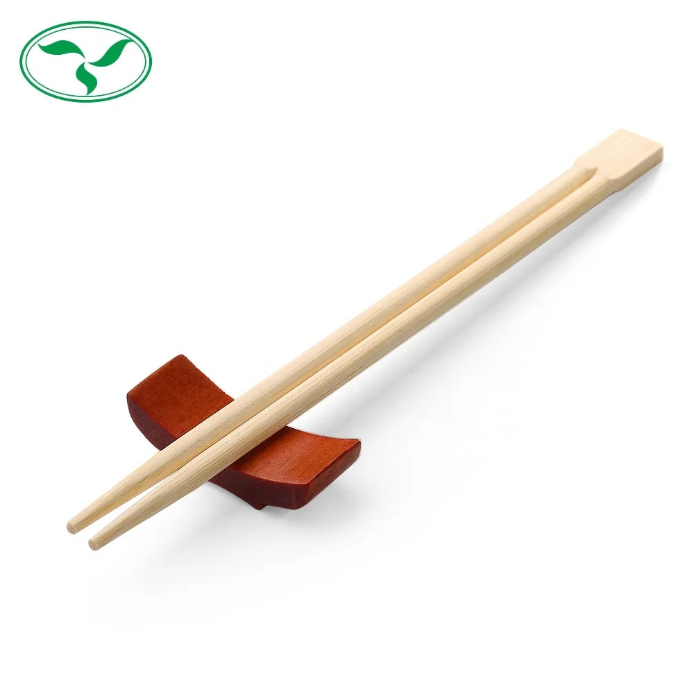 21cmL Customer printing High quality disposable bamboo chopsticks with sleeve