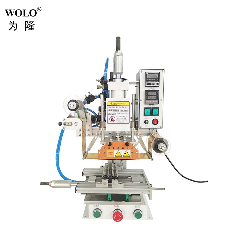 Round Objects Automatic Hot Foil Stamping Machine Gold foil printing machine For glass Bottle plastic cup Logo Hot press
