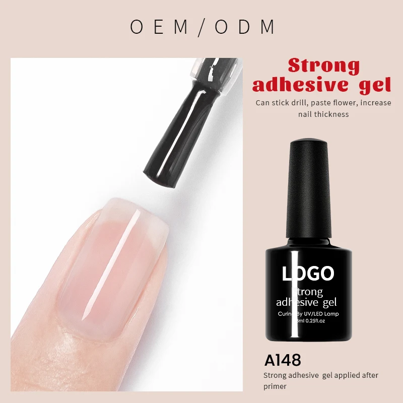 Custom Logo Functional Easily Apply Top Base Coat Nail Polish Glue Remover Gel For Tips