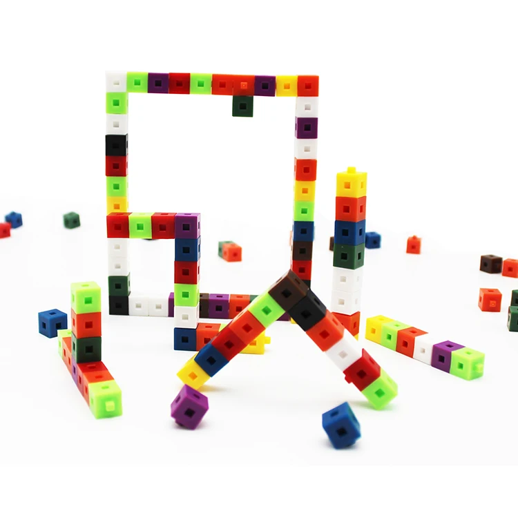 1*1*1cm Connecting Cubes Educational Materials of Kids, Interlocking Centimeter Unit Cubes for Kids Math