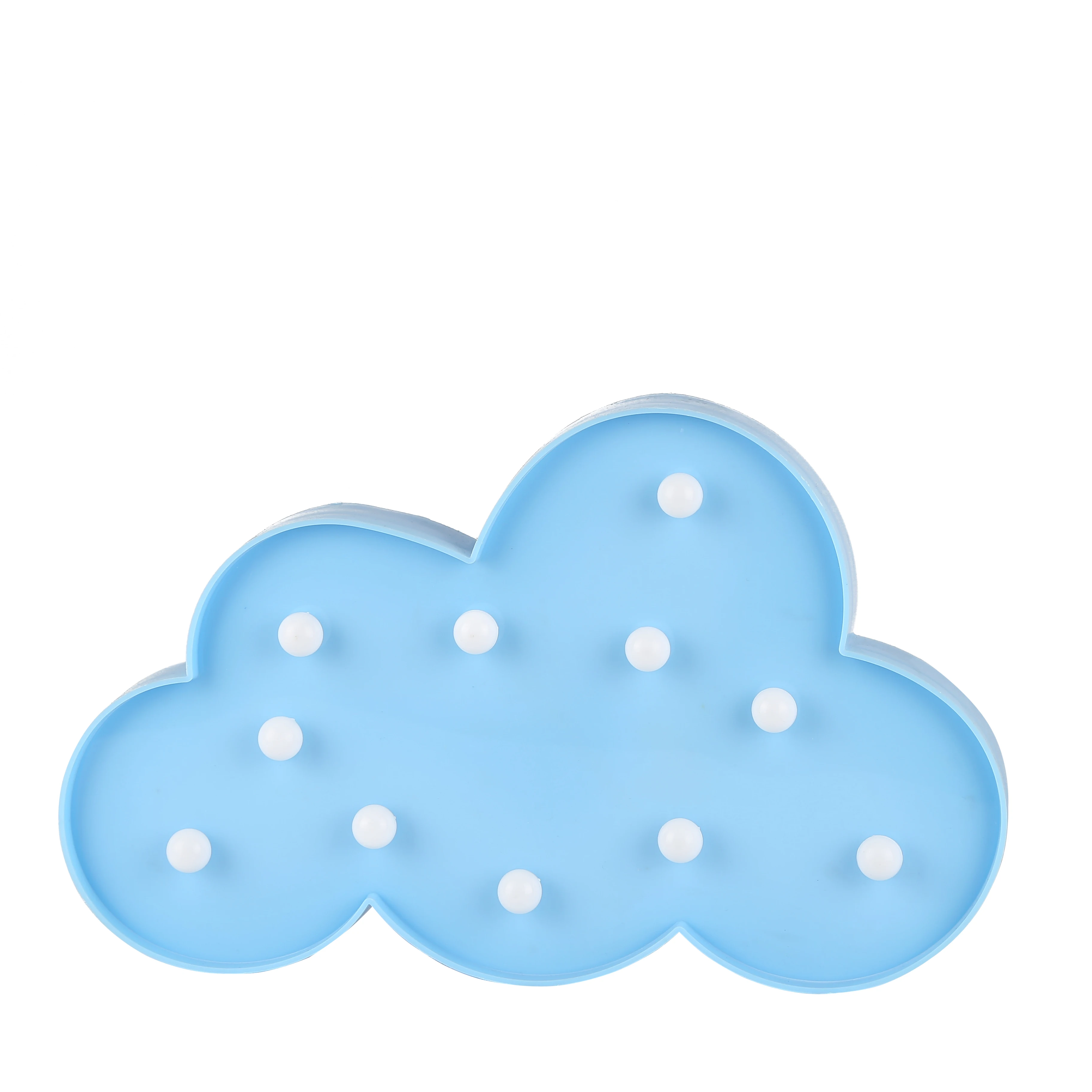 Cloud Led Marquee Sign Lamp Clouds 3D Romantic Party Everyday Lights Decor Gift kids Room with CE ROHS Baterry Powered Light