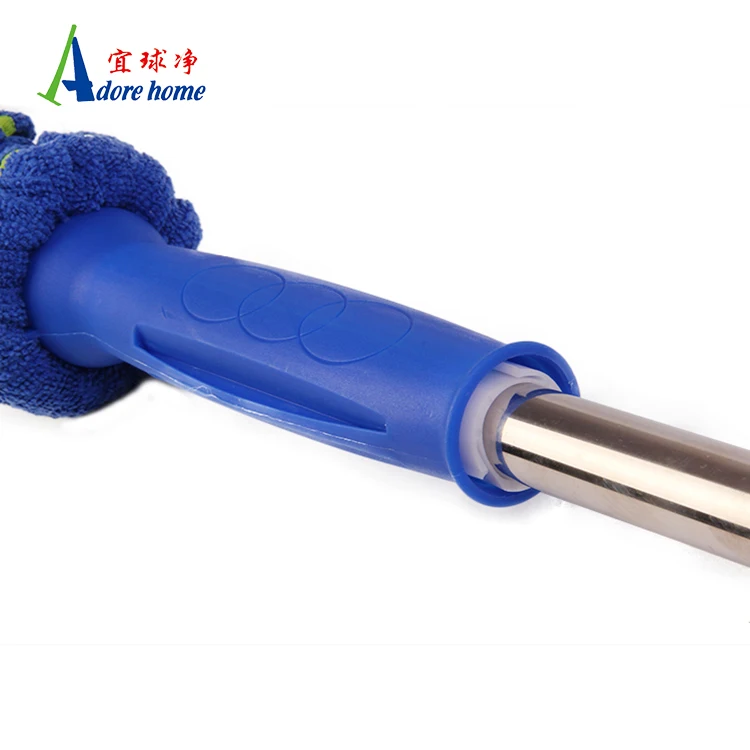 Microfiber Squeeze Water FLAT Mop Dry Wet Retractable Cleaning twist mop