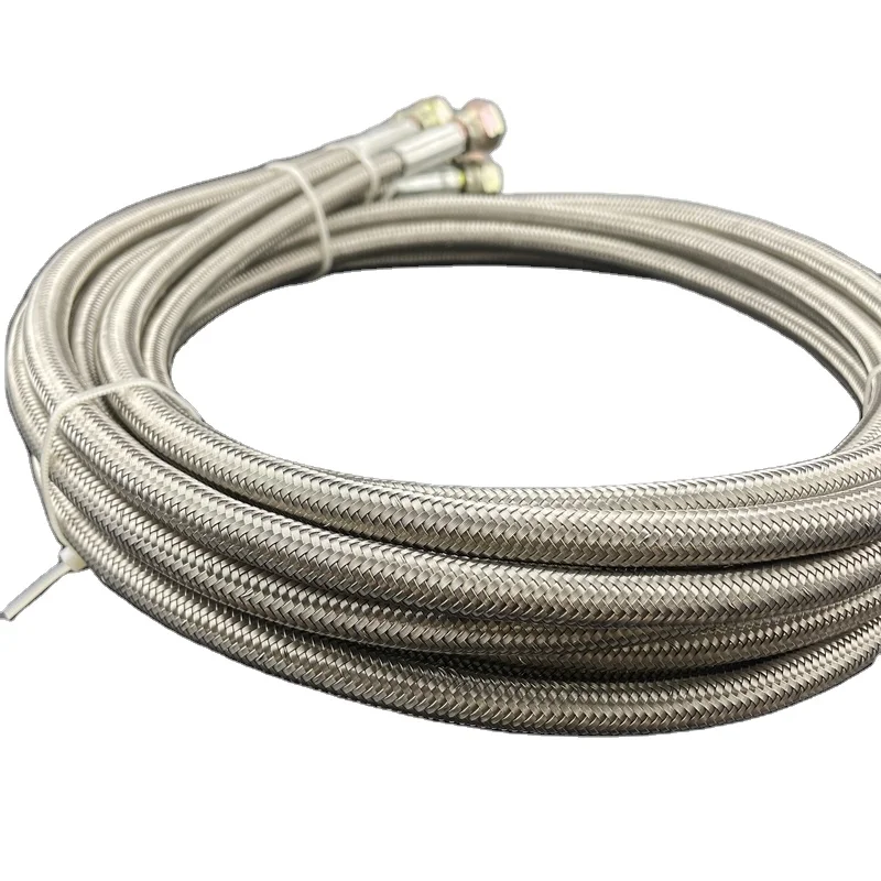 Manufactory Direct Stainless Steel PTFE Corrugated Tube Custom Length Hose