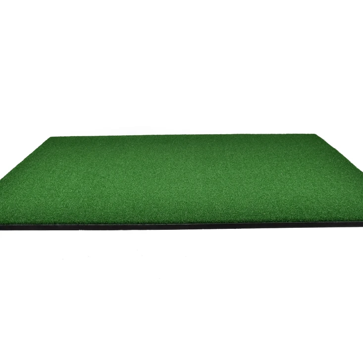 Anti-Curling Nylon Turf Golf Mat For Driving Range Practice Course With Hard Rubber