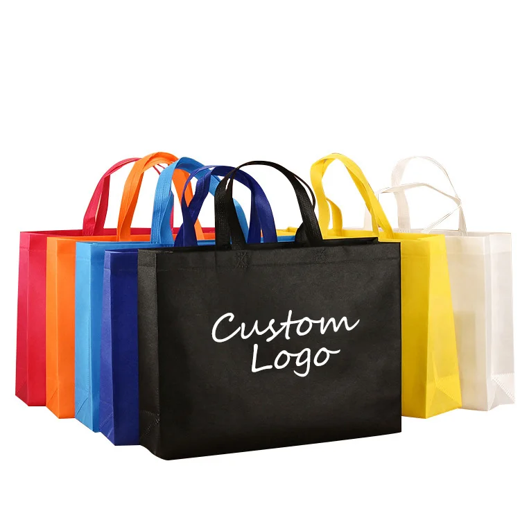 Оптовая продажа, индивидуальная рекламная многоразовая полипропиленовая ламинированная Нетканая сумка для покупок