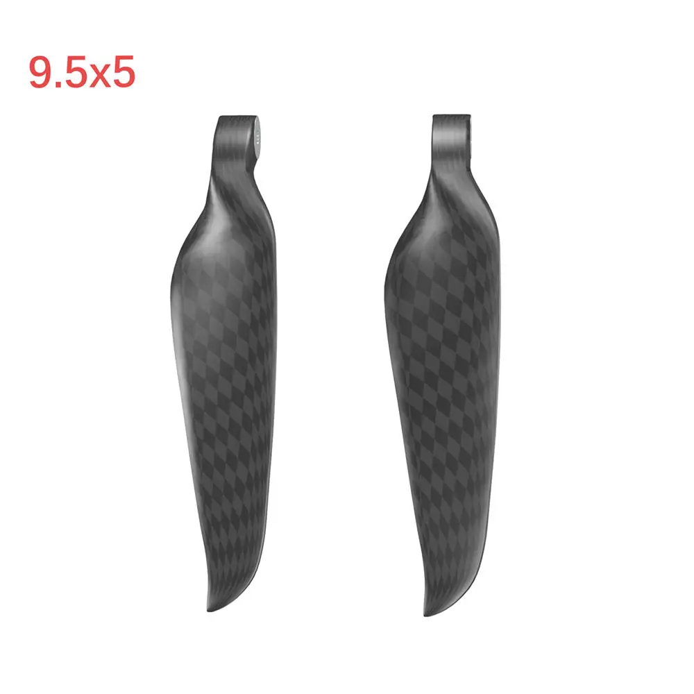 High Quality Control 9.5X5 Propeller For Rc Aircraft Folding Propeller With Clamp Used In Gliders Fixed Wing Models Drones