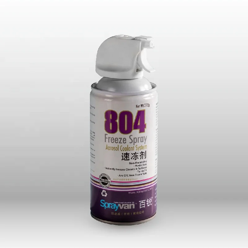 Aerosol instant coolant spray, aerosol freeze spray, aerosol cold spray