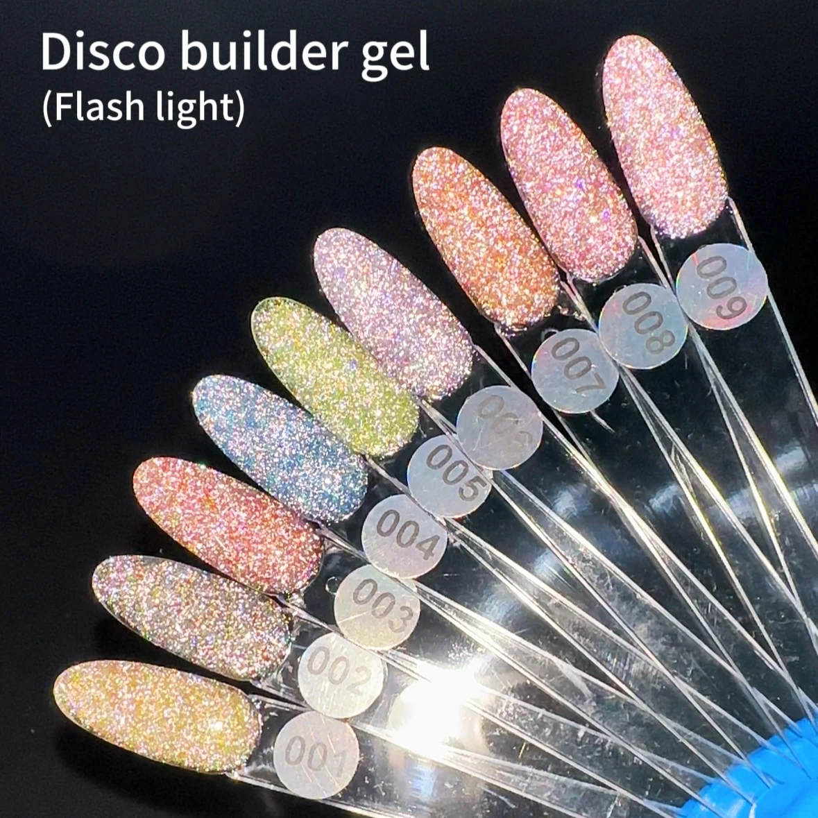 Hema Free No Burn Uv Rubber Hard Gel Nail Reflective Disco Builder Nail Gel