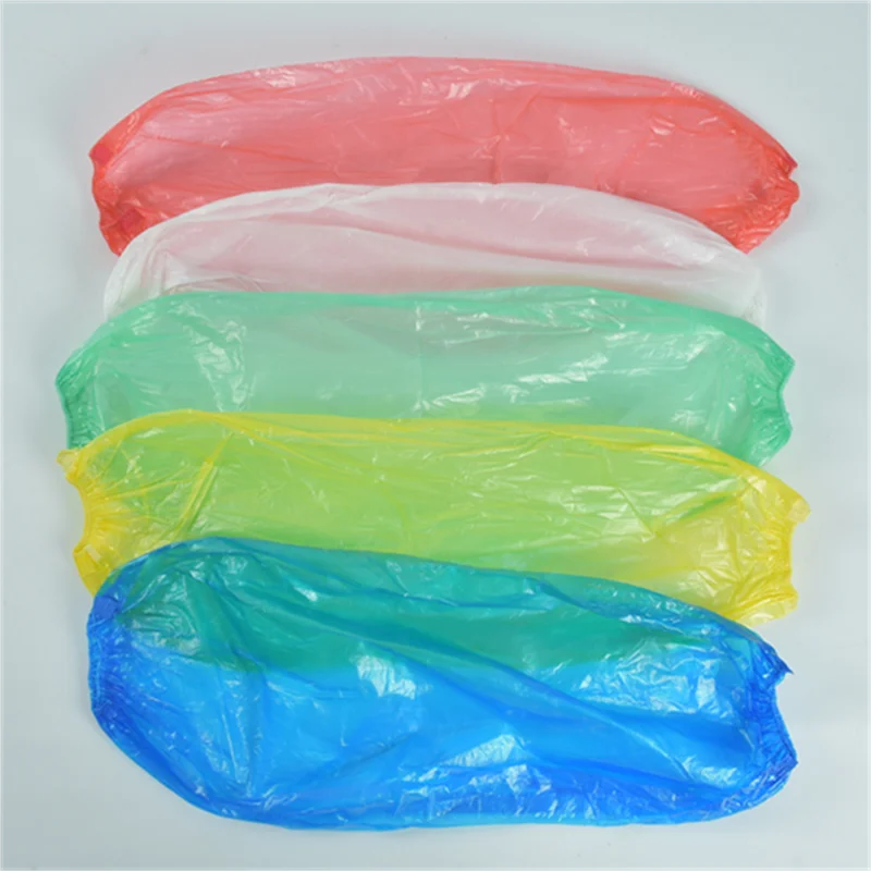 Manufacturer Wholesale Custom Colorful Arm Disposable PE CPE Plastic Waterproof Transparent Sleeve Cover