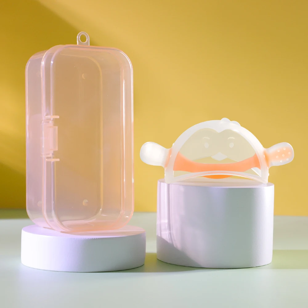 Newsun Penguin Silicon Teether Toy Silicone Baby Teething Nursing Glove Soothe The Anti Eating Hands Sensory Autism For Kids