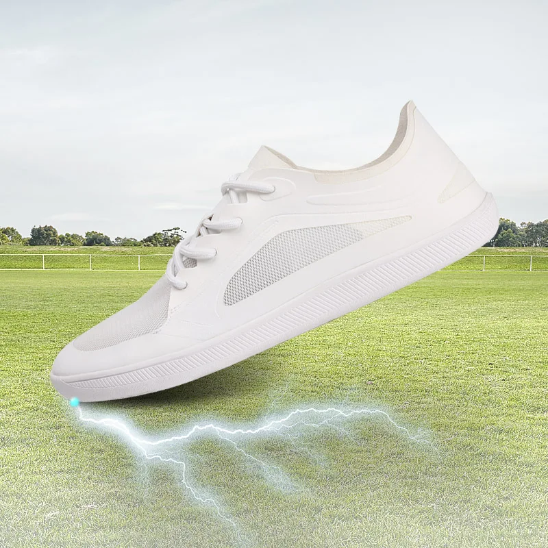 Minimalist barefoot flat thin sole flexible foot shape copper earth energy connected grounding earthing shoes