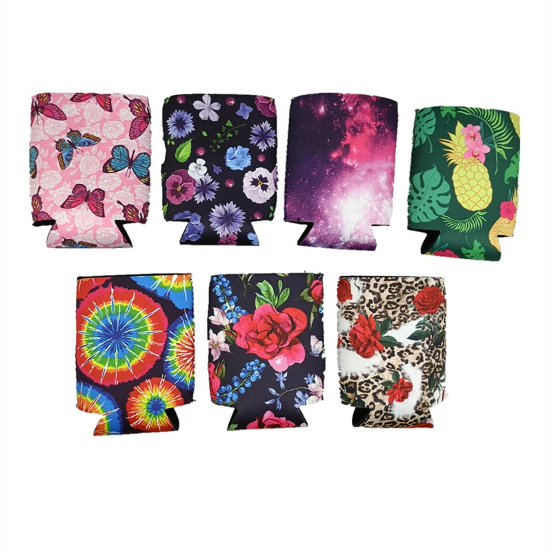 Wholesale Custom Printing Logo 12oz Tube Holder Neoprene Iced Can Cooler